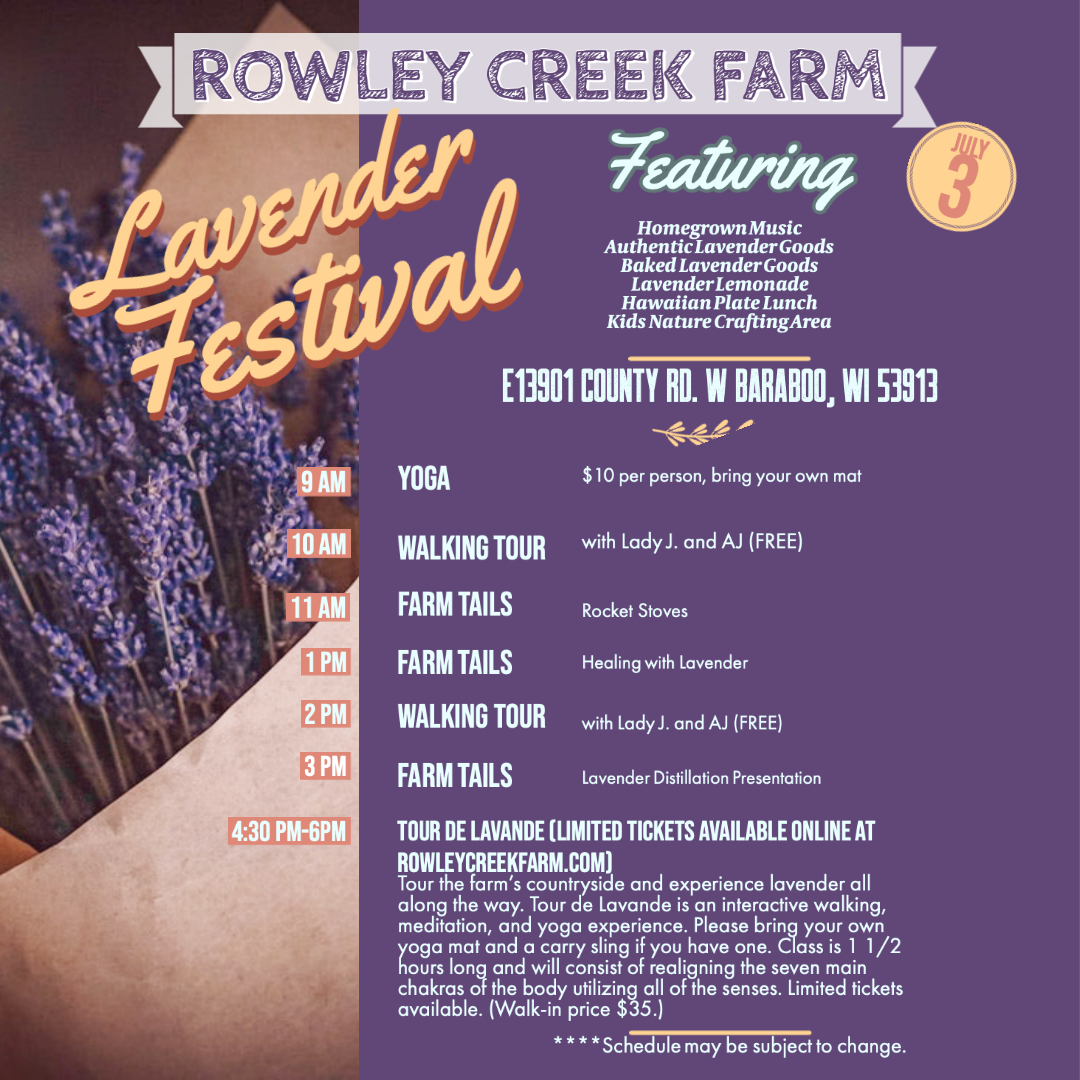 Lavender Festival 2021 Rowley Creek Lavender Farm